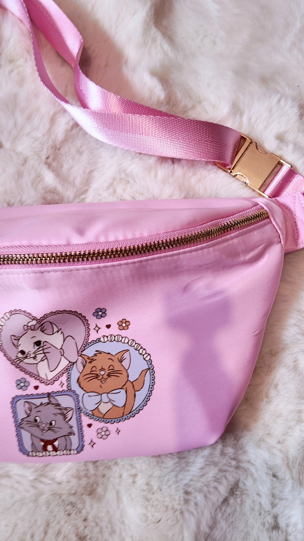 Cute Kittens Pink Bum Bag – Cat Portrait Crossbody Waist Bag