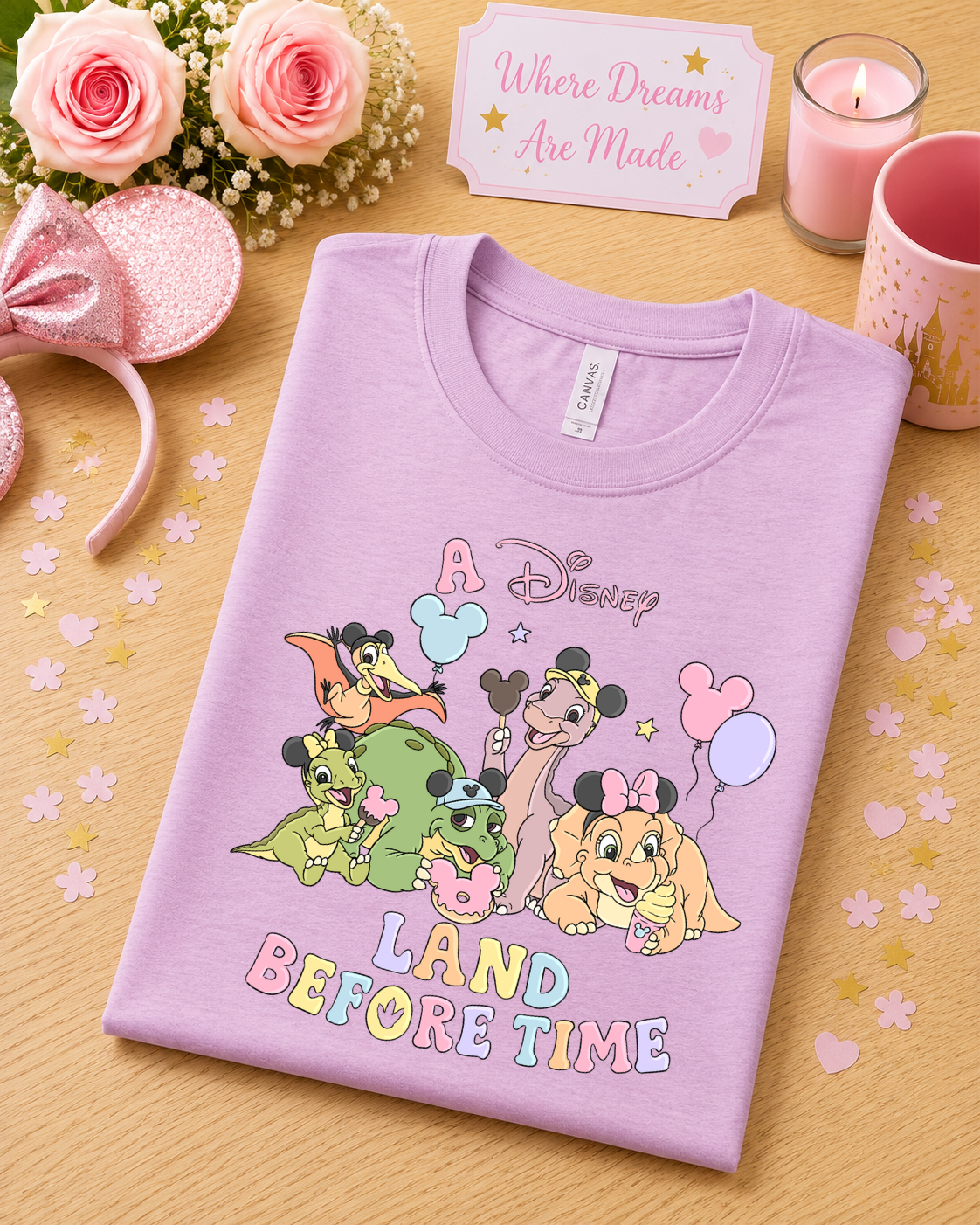 Cute Dinosaur T-Shirt β Prehistoric Theme Park Inspired Shirt