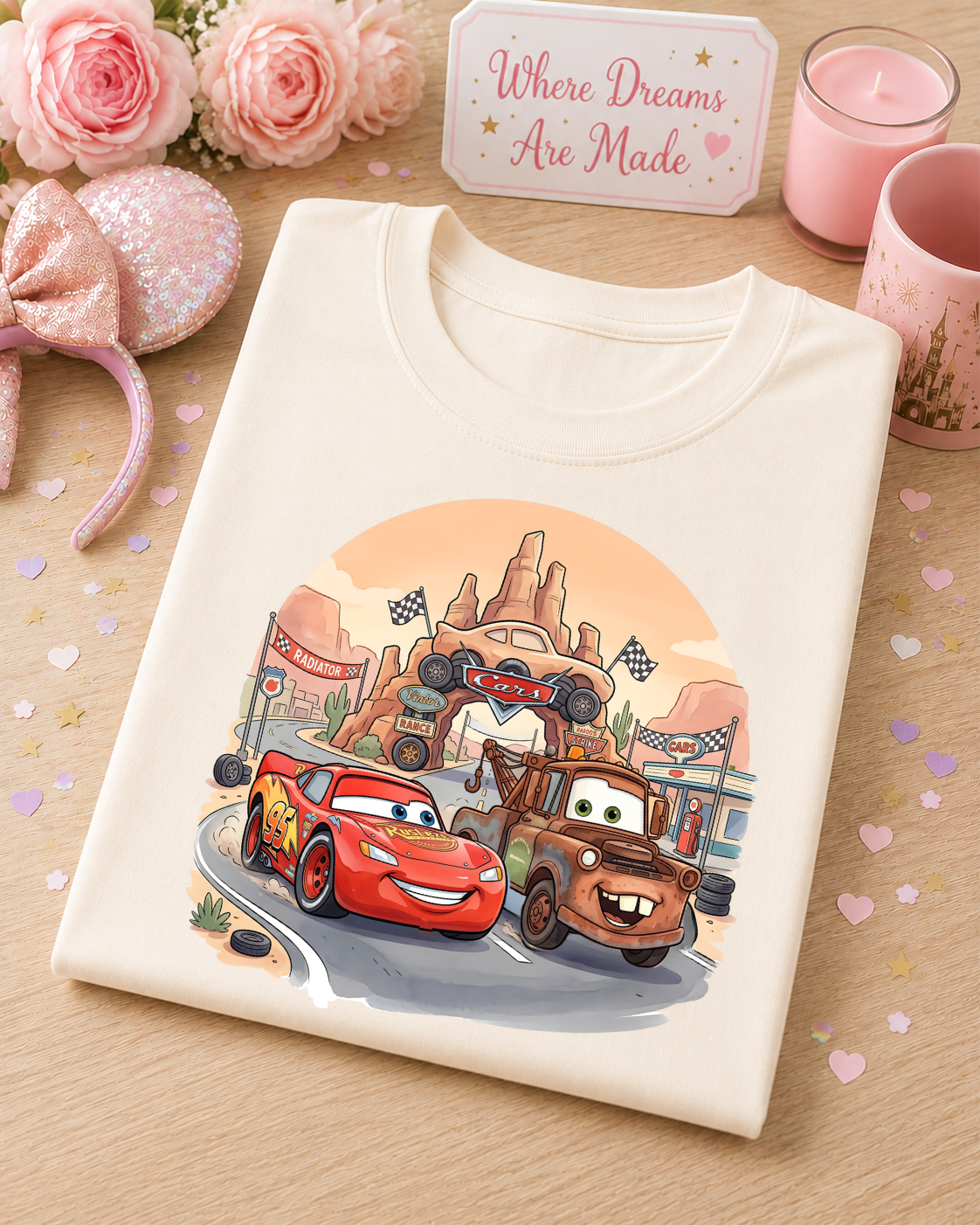 Route 66 Racing T-Shirt – Retro Road Trip Car Tee