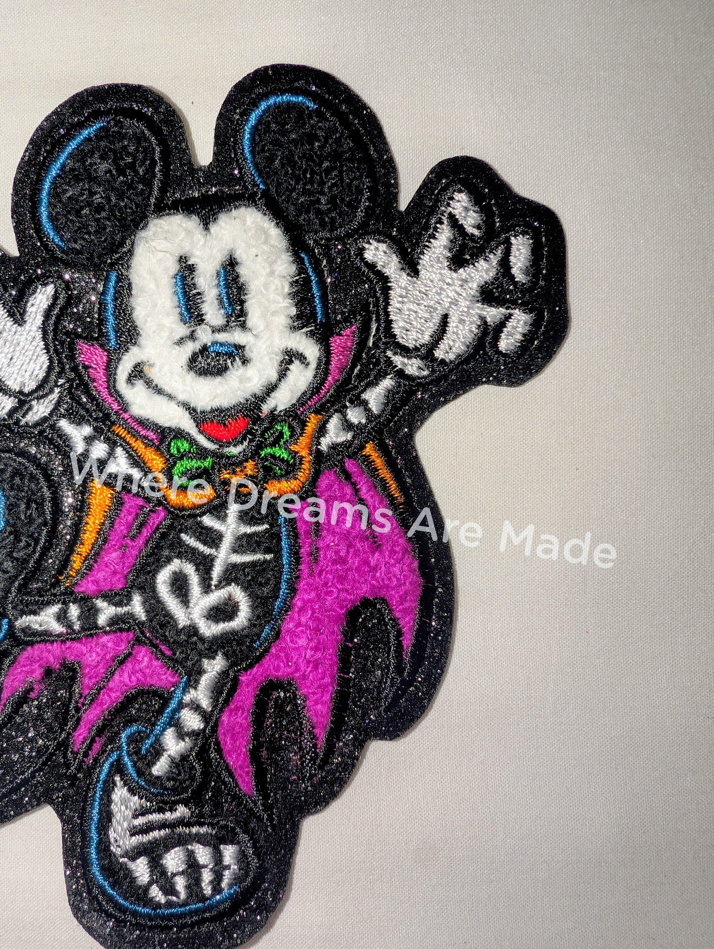 Mouse Skeleton Halloween Patch
