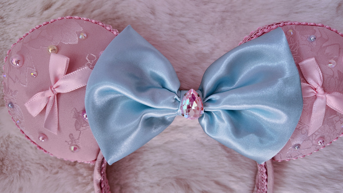 Glass Shoe Princess Pink Ears