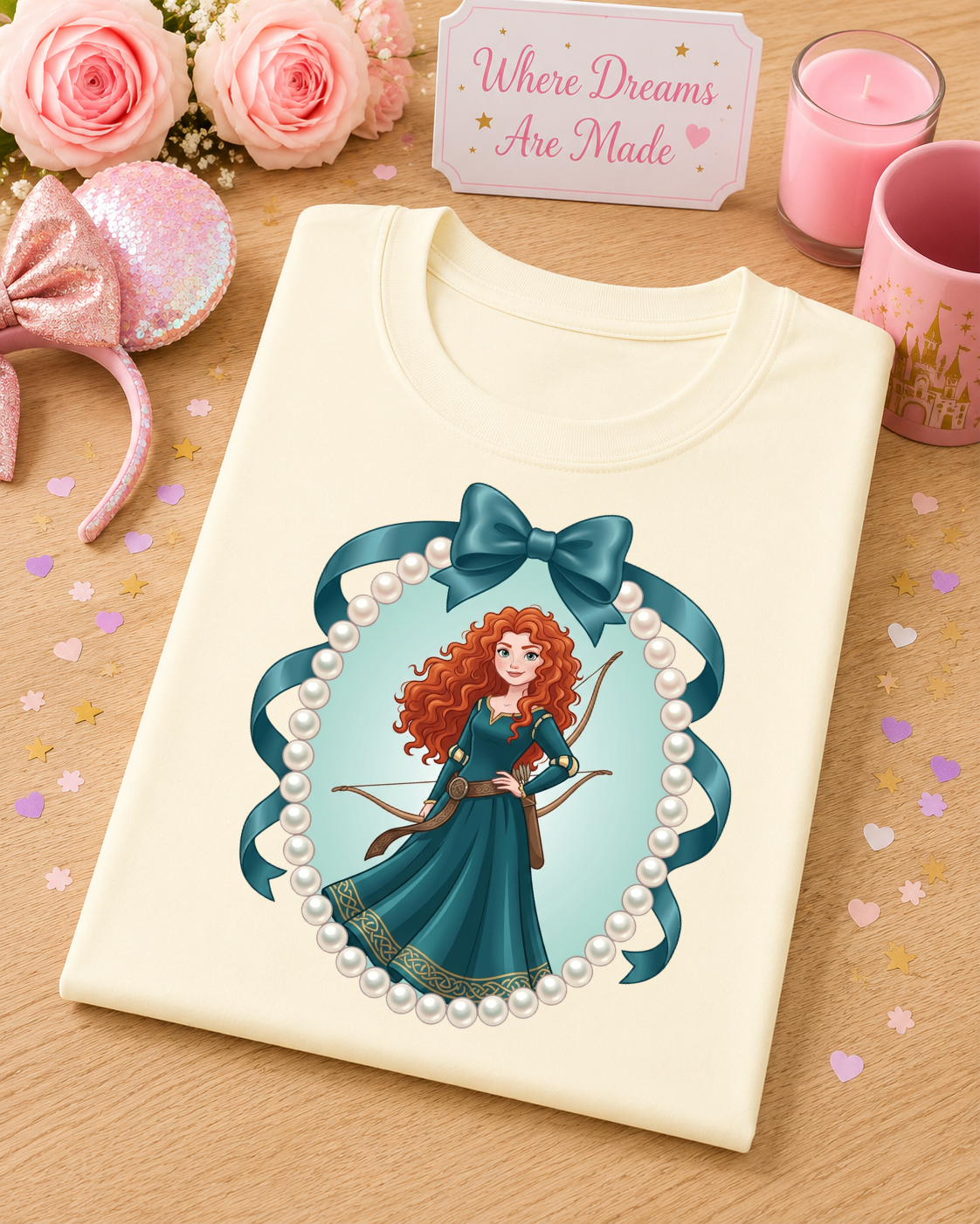 Scottie Princess Pearl & Bow T-Shirt