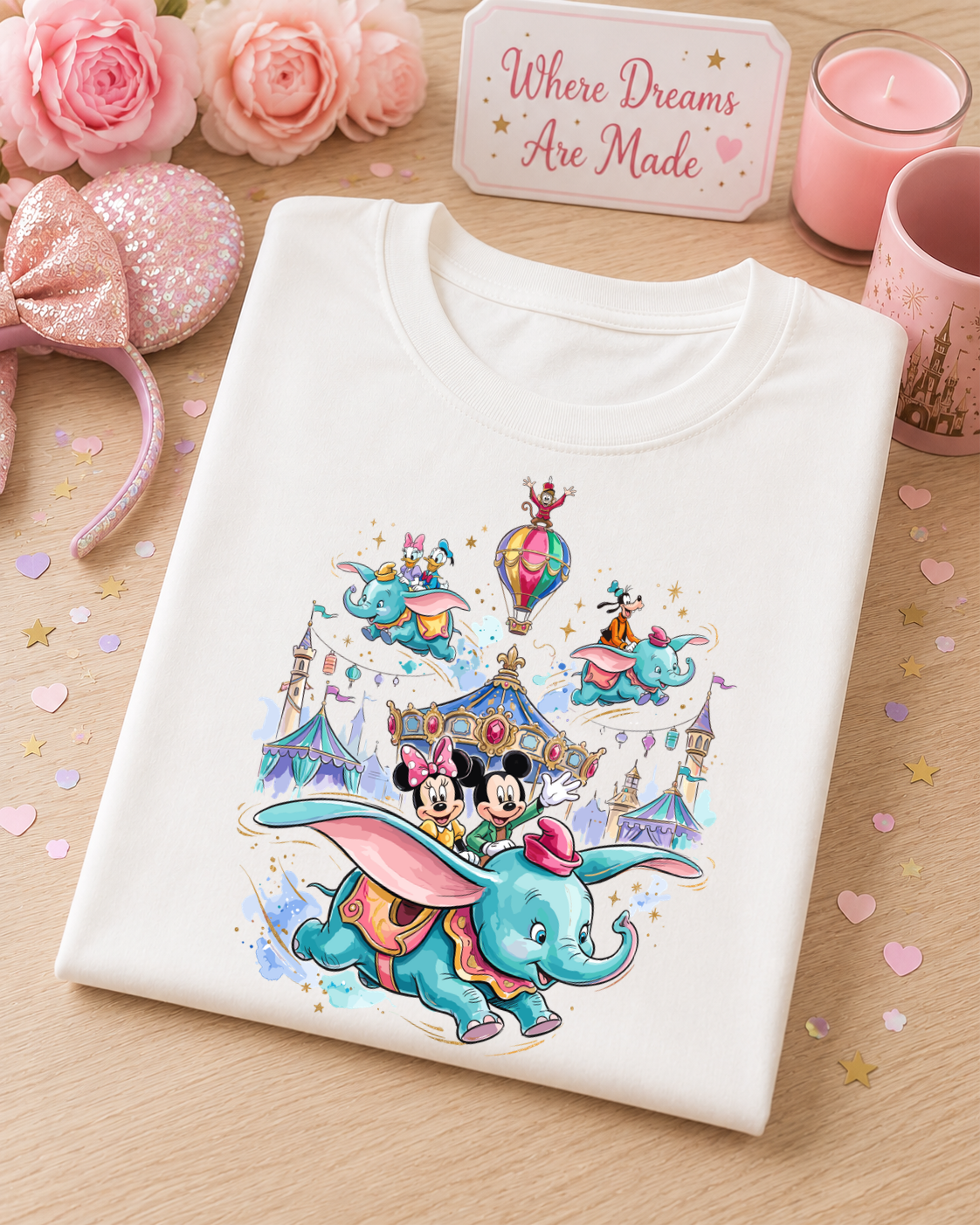 Flying Elephant T Shirt