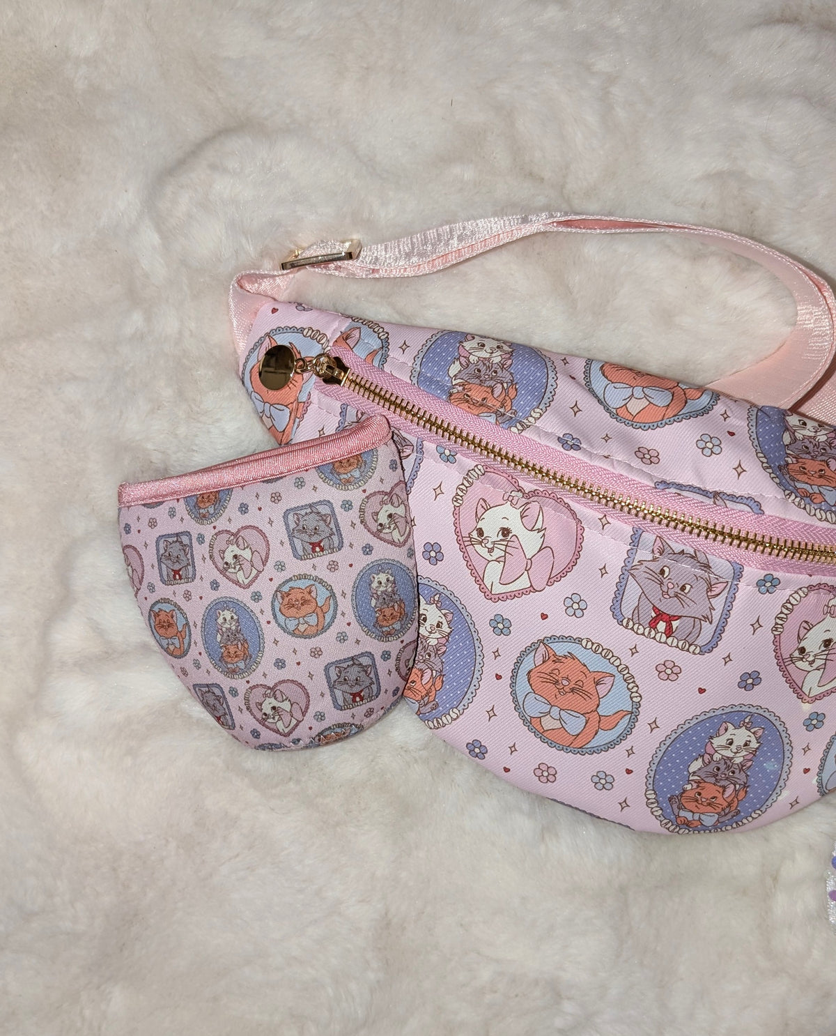 Pastel Pink Kitty Fanny Pack/Bum Bag