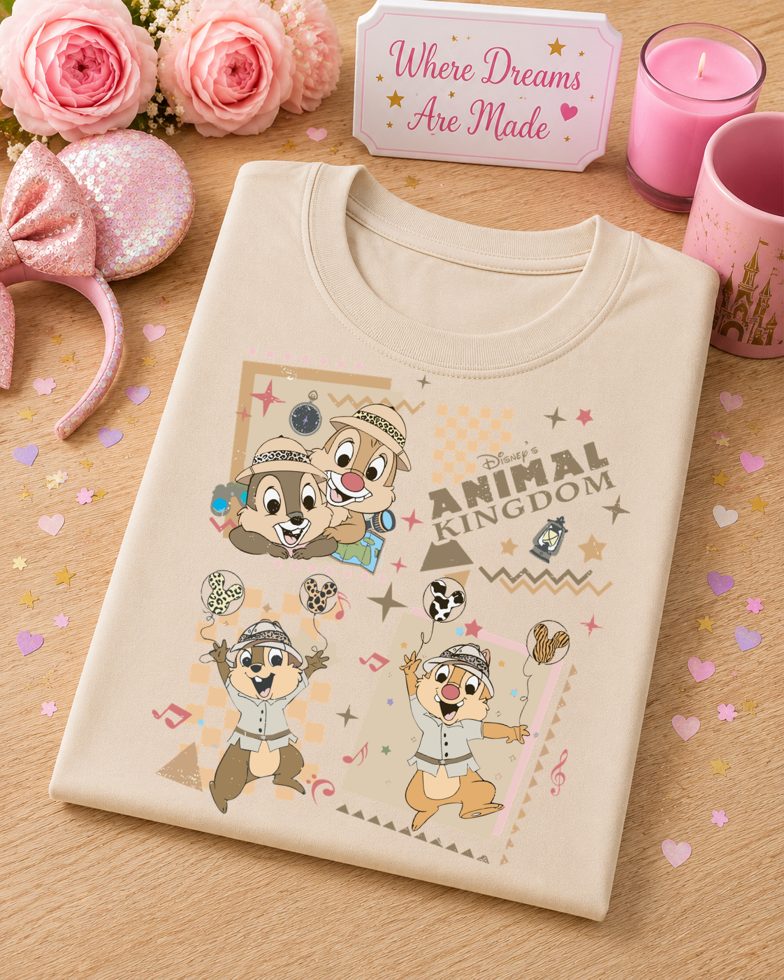 Safari Adventure T-Shirt – Retro Animal Print Park Day Tee