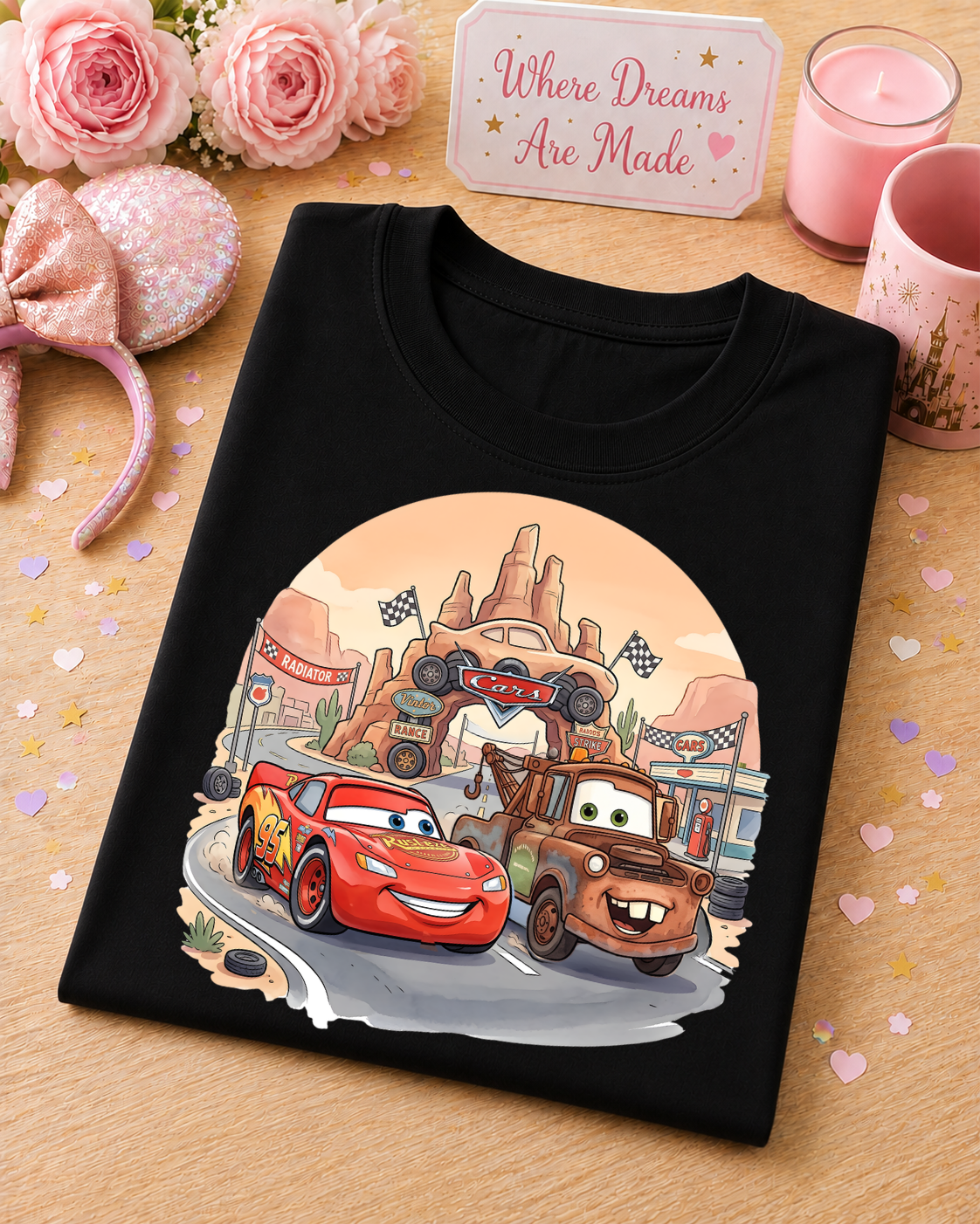 Route 66 Racing T-Shirt – Retro Road Trip Car Tee