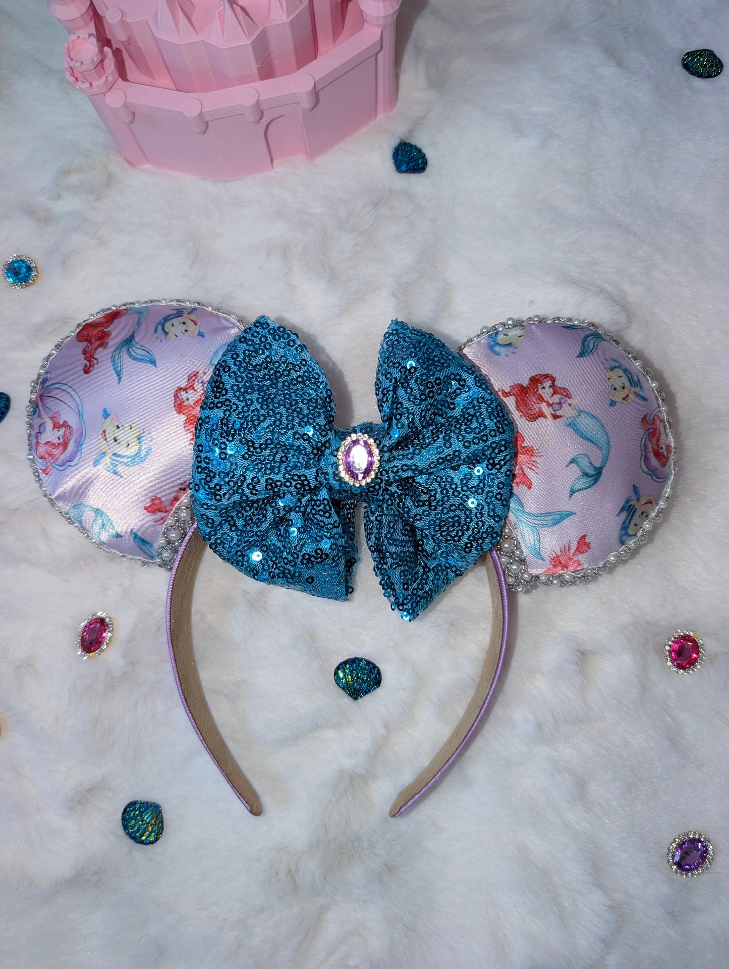 Ariel Inspired Minnie Ears Headband