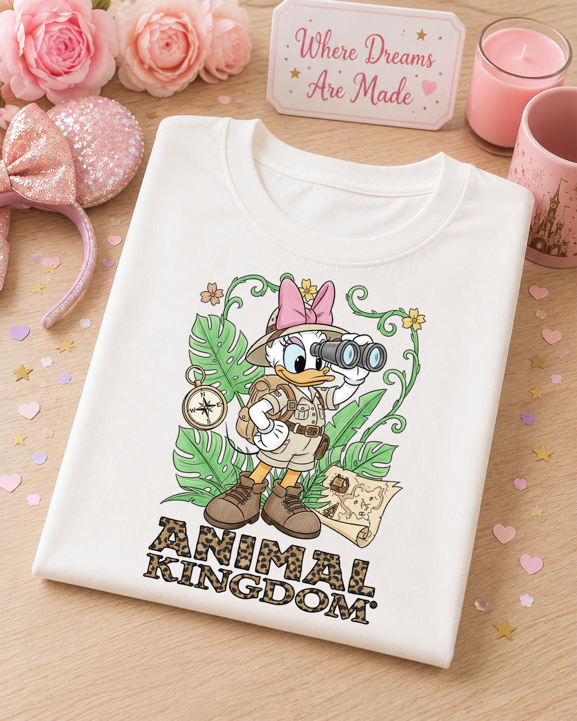 Safari Girl Duck T Shirt