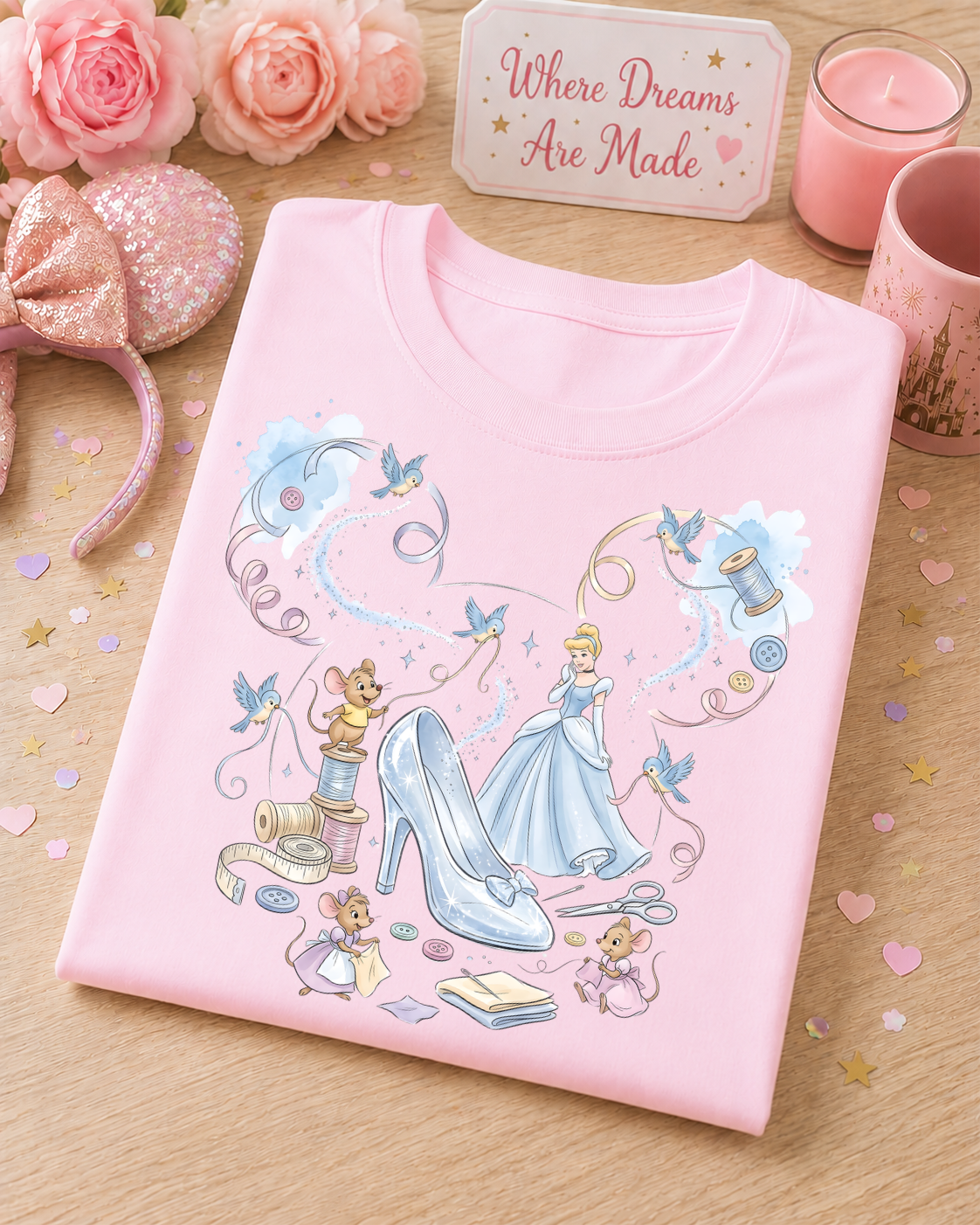 Enchanted Glass Shoe Fairytale T-Shirt