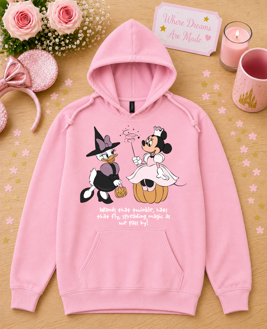 Witchy Besties Halloween Hoodie – Cute Magical Halloween Hoodie