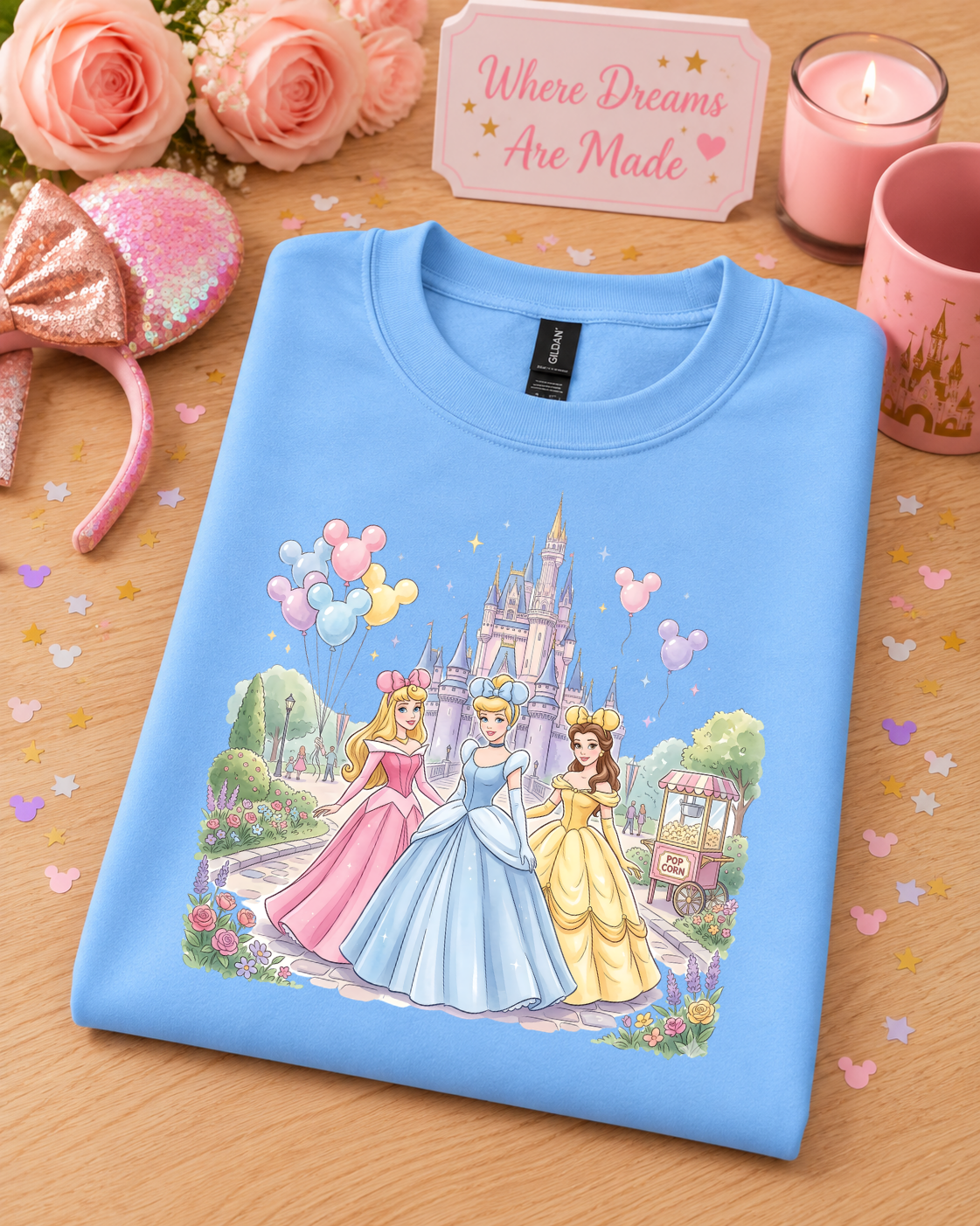 Fairytale Princess Sweatshirt – Magical Princess Castle Jumper