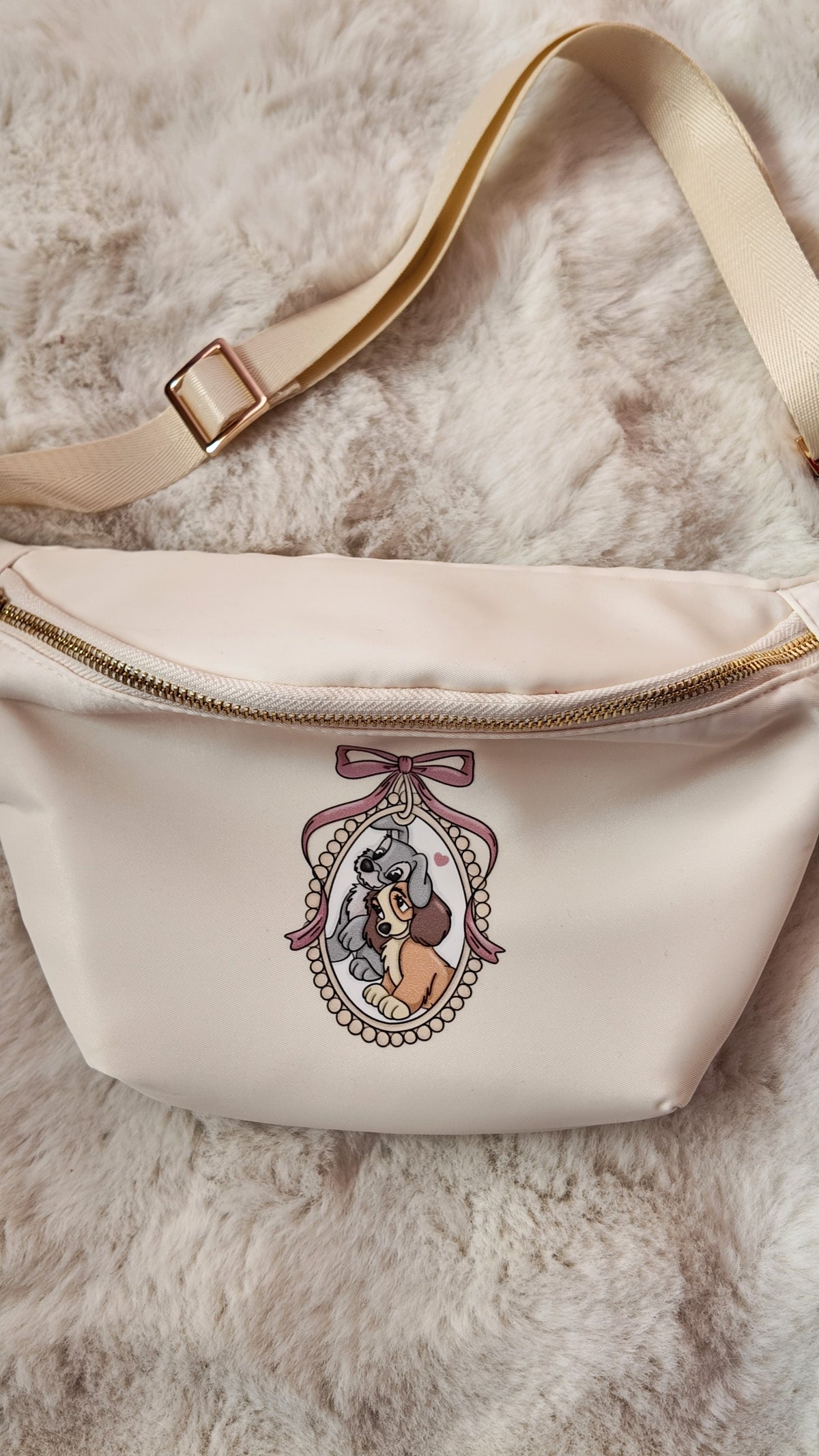Romantic Pup Bum Bag – Cute Dog Crossbody Waist Bag