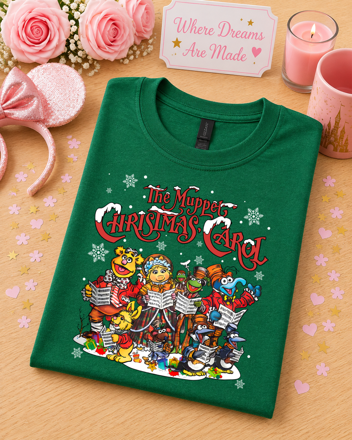 Christmas Carol T-Shirt – Festive Carol Singers Christmas Tee