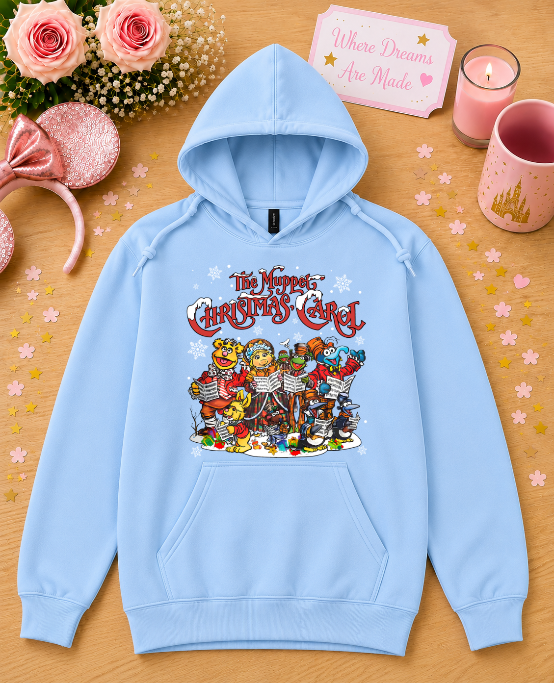 Christmas Carol Character Hoodie – Festive Carol Singers Christmas Hoodie