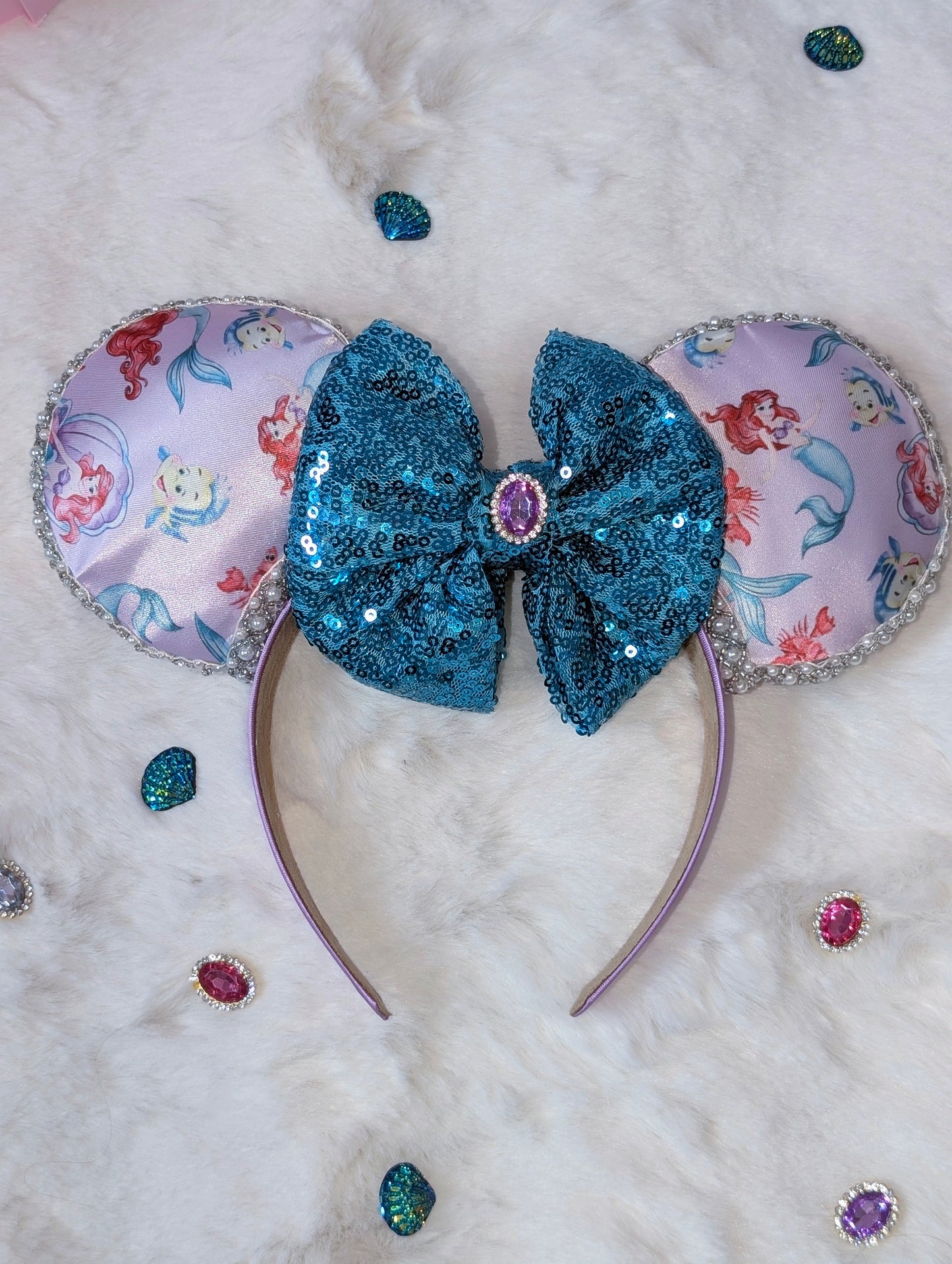 Ariel Inspired Minnie Ears Headband