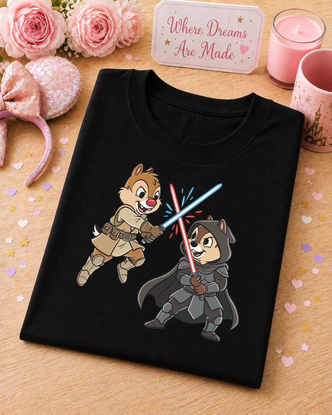 Space Battle T-Shirt – Cute Chipmunk Galactic Adventure Tee