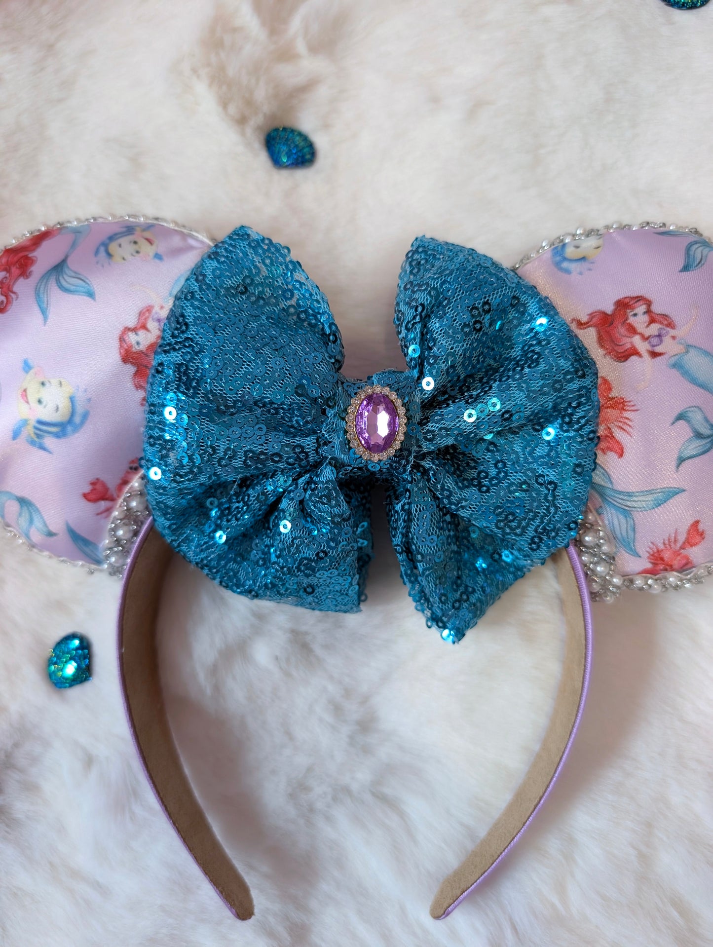 Ariel Inspired Minnie Ears Headband