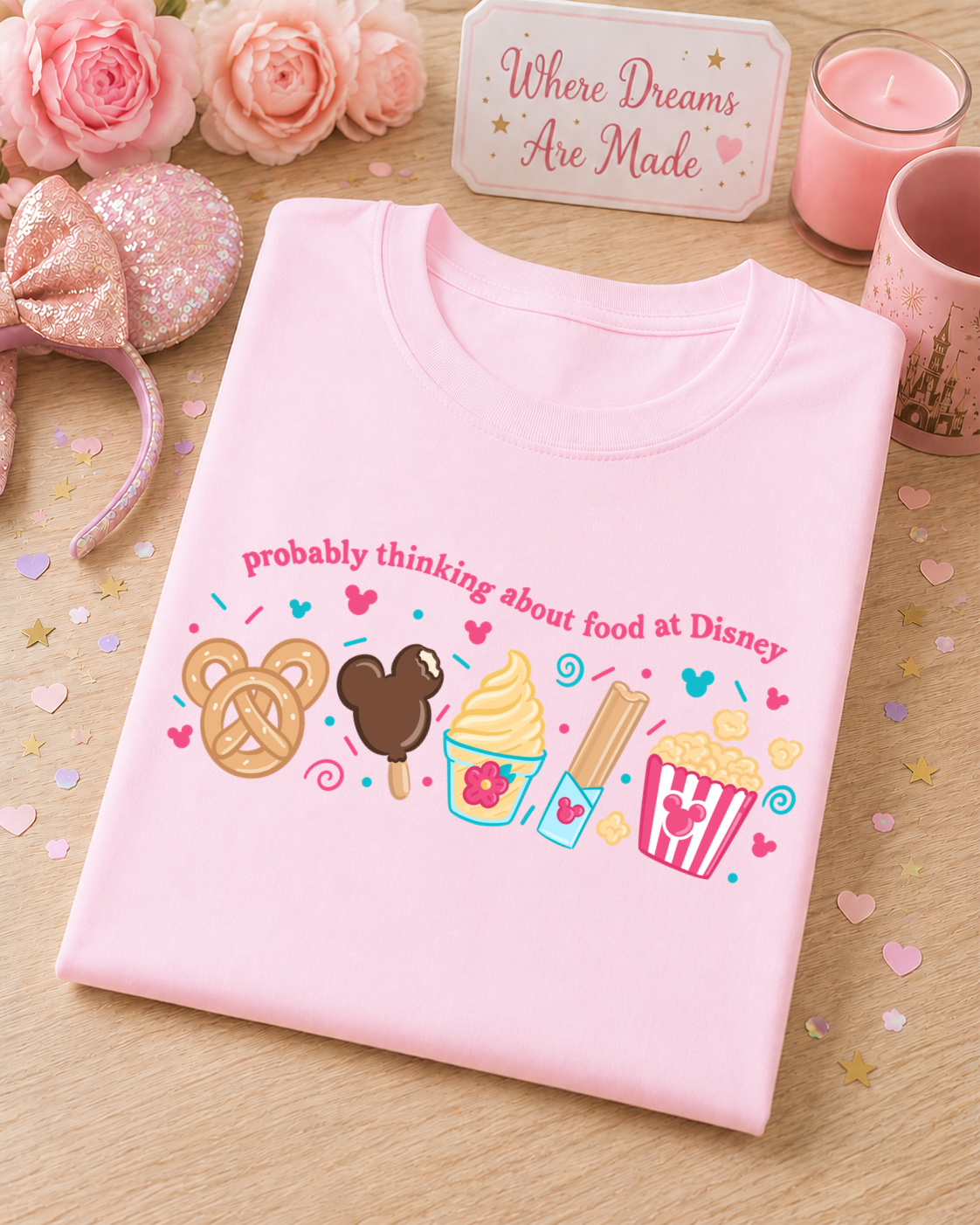 Probably Thinking About Theme Park Food T-Shirt
