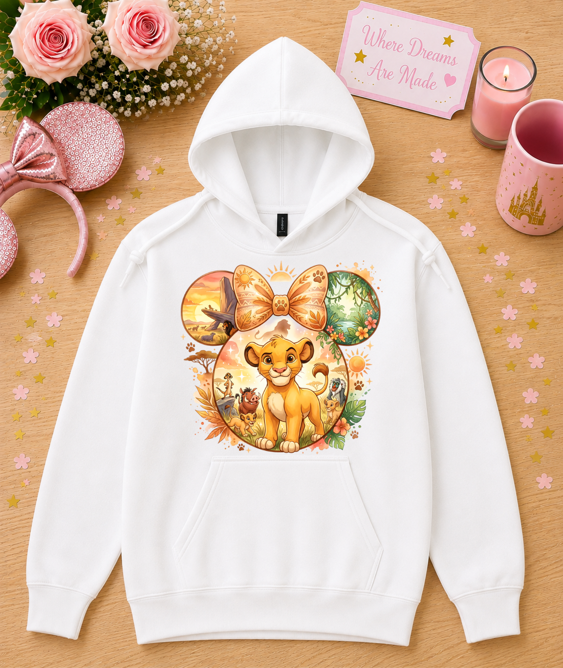 Savannah Lion Cub Hoodie – Safari Adventure Character Hoodie