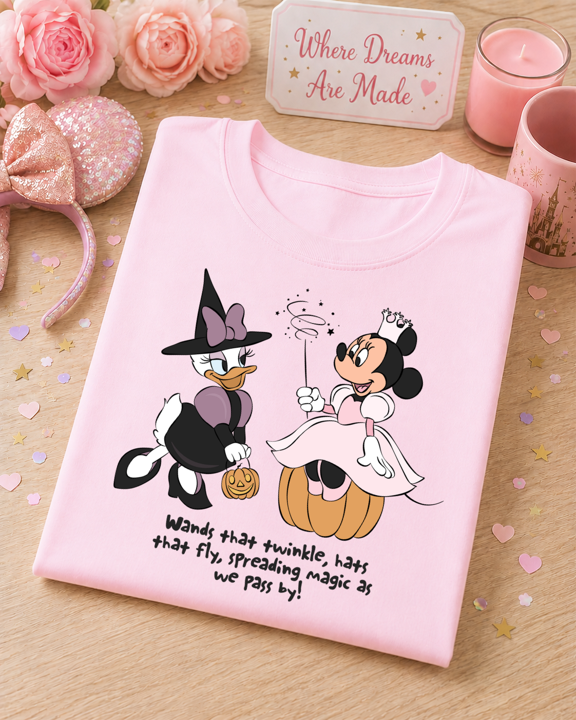 Wands That Twinkle Halloween T-Shirt – Witch & Fairy Magical Tee