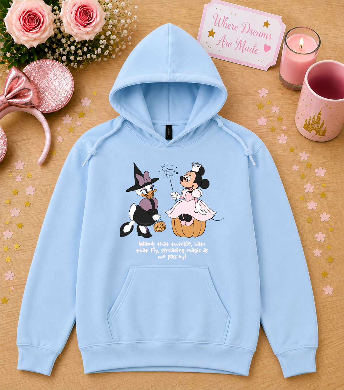 Witchy Besties Halloween Hoodie – Cute Magical Halloween Hoodie