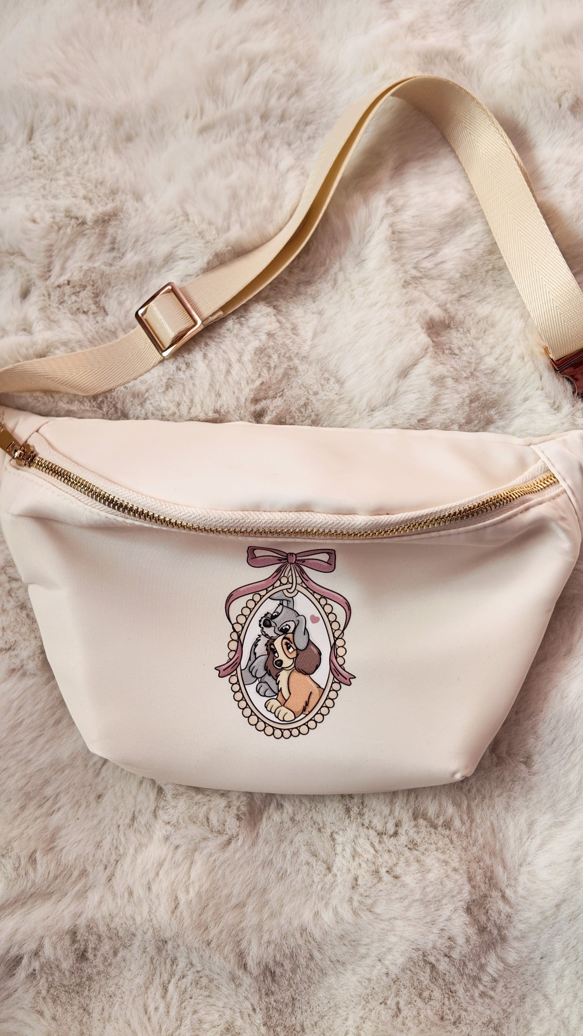 Romantic Pup Bum Bag – Cute Dog Crossbody Waist Bag