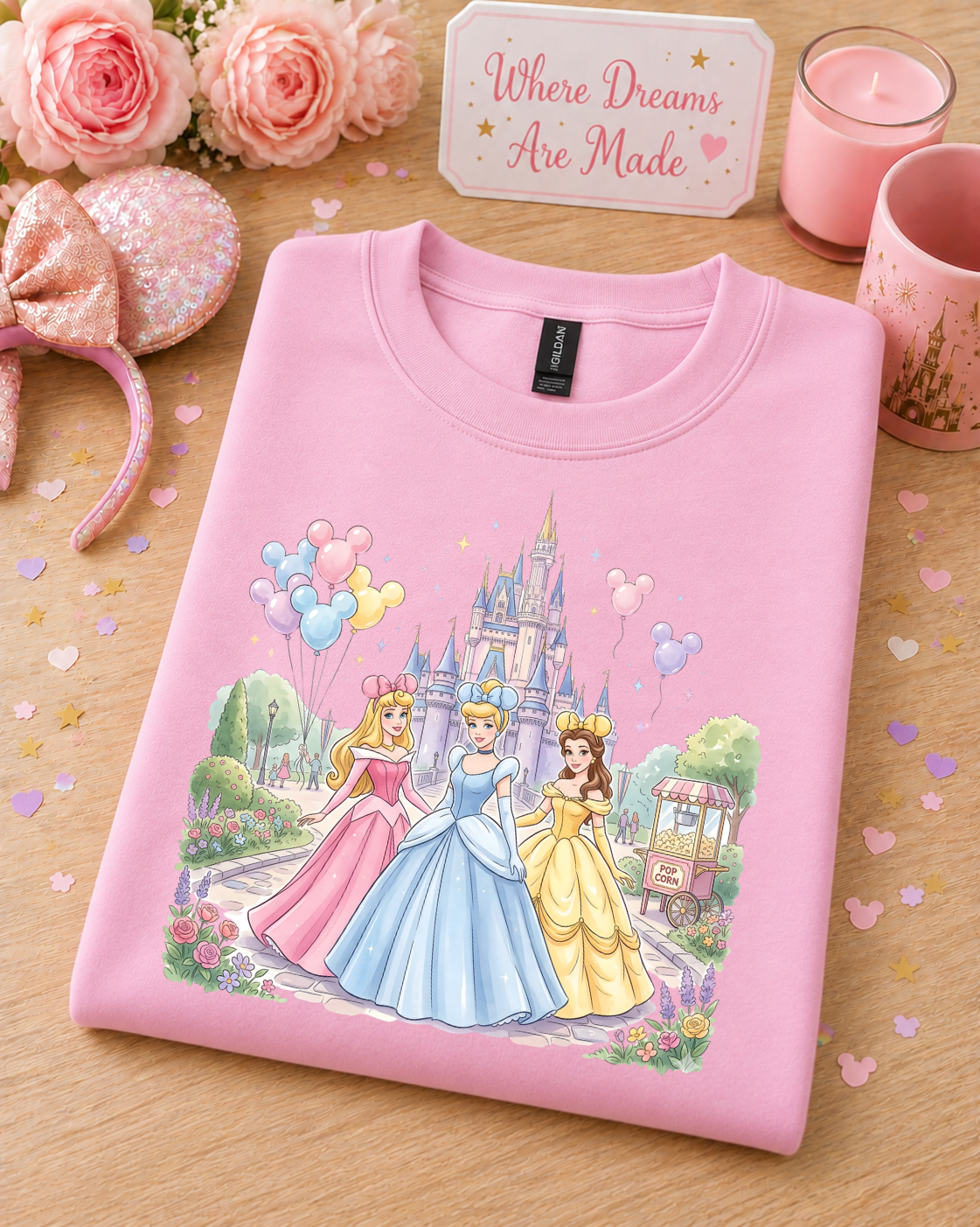 Fairytale Princess Sweatshirt – Magical Princess Castle Jumper