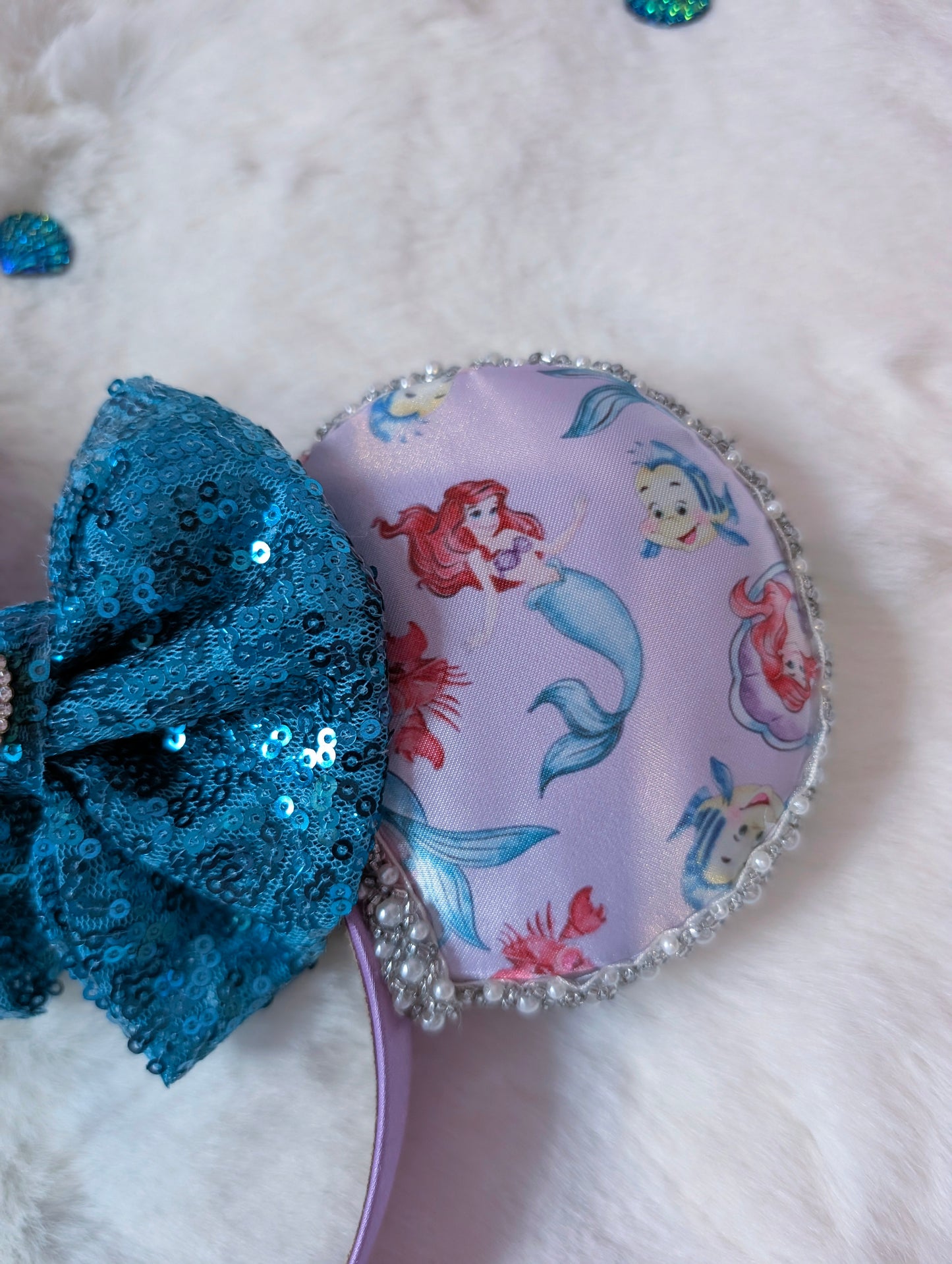 Ariel Inspired Minnie Ears Headband