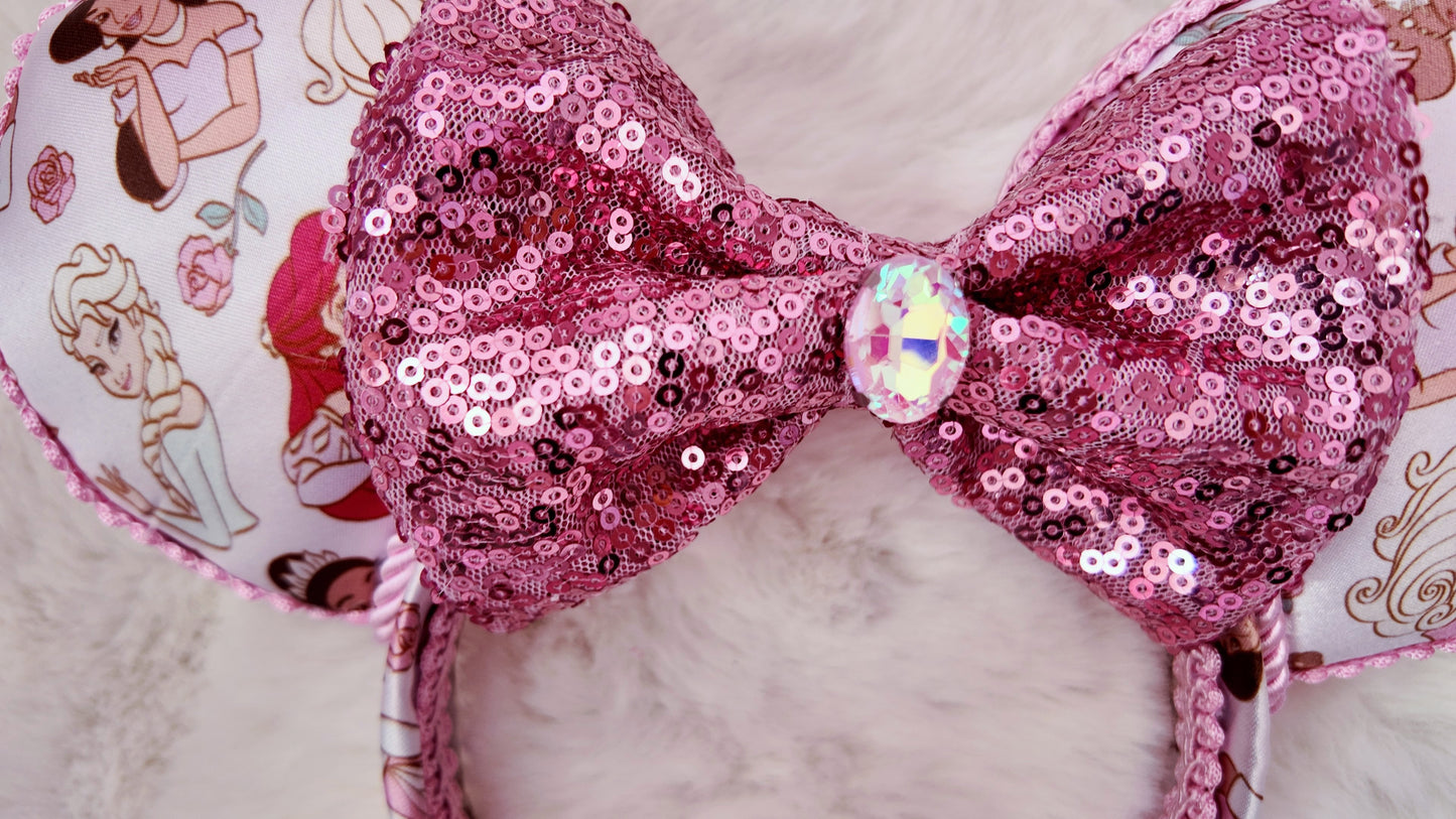 Princess Inspired Minnie Ears Headband