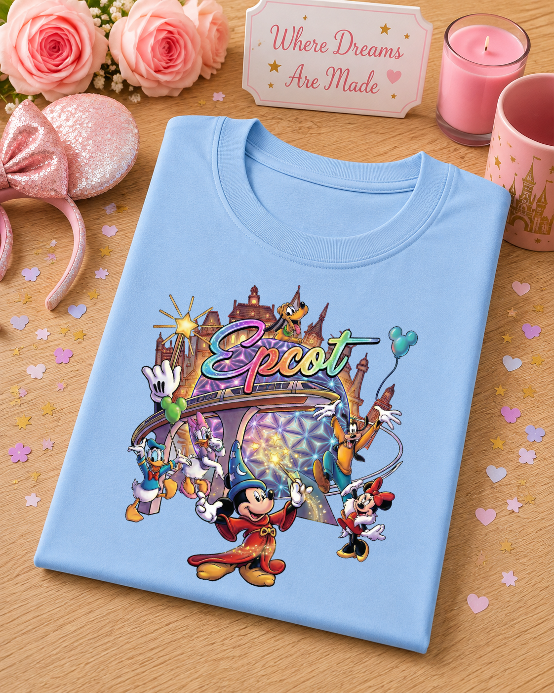 World Showcase T-Shirt – Magical Park Adventure Character Tee