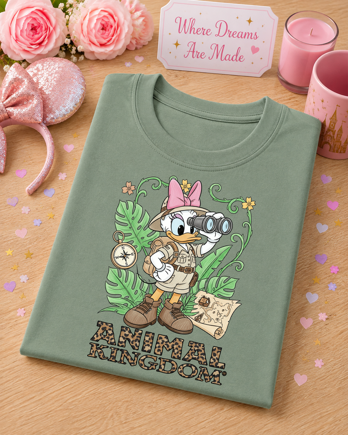 Safari Girl Duck T Shirt