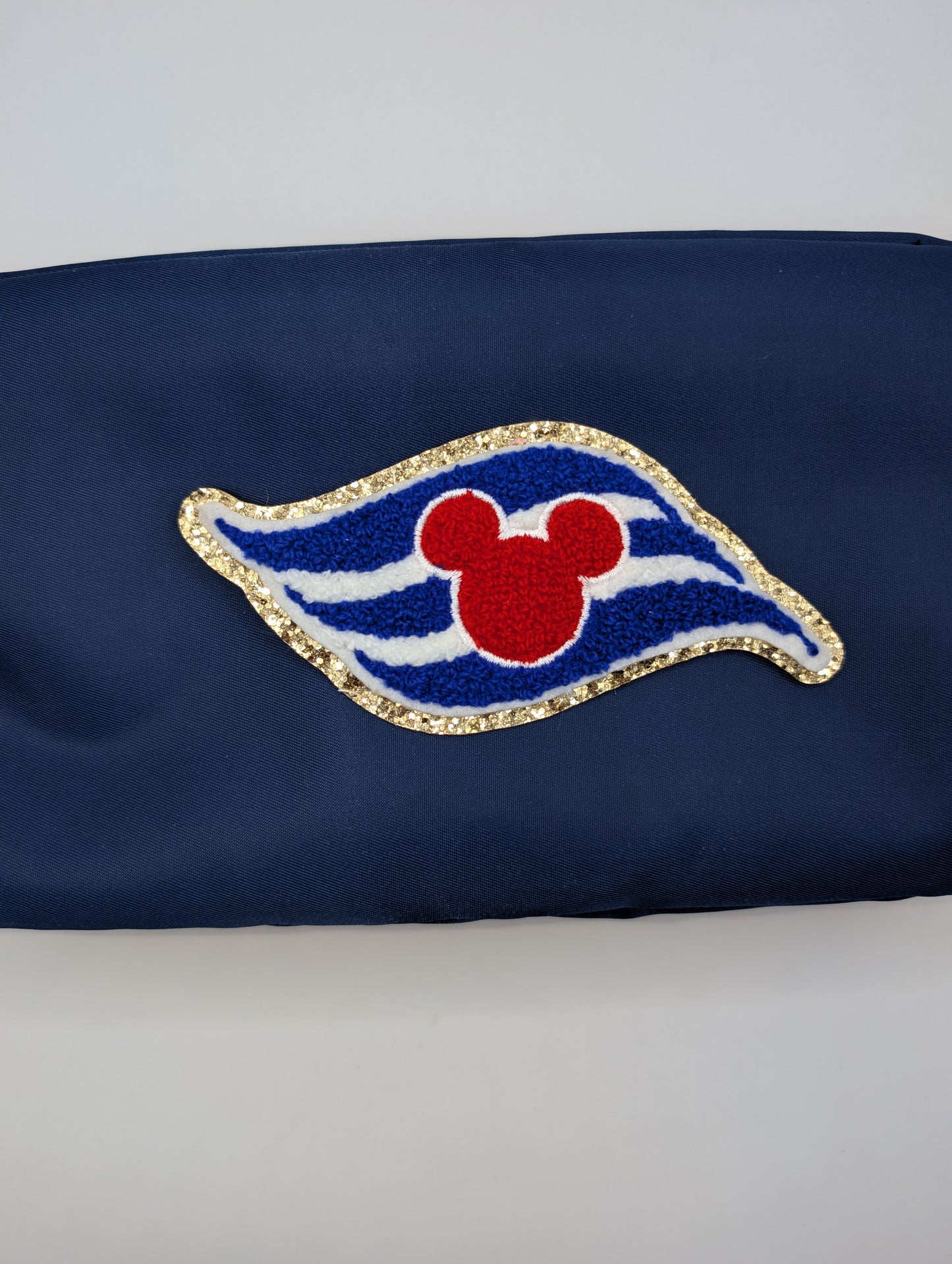 Navy Cruise Cosmetic Bag/ Make Up Bag