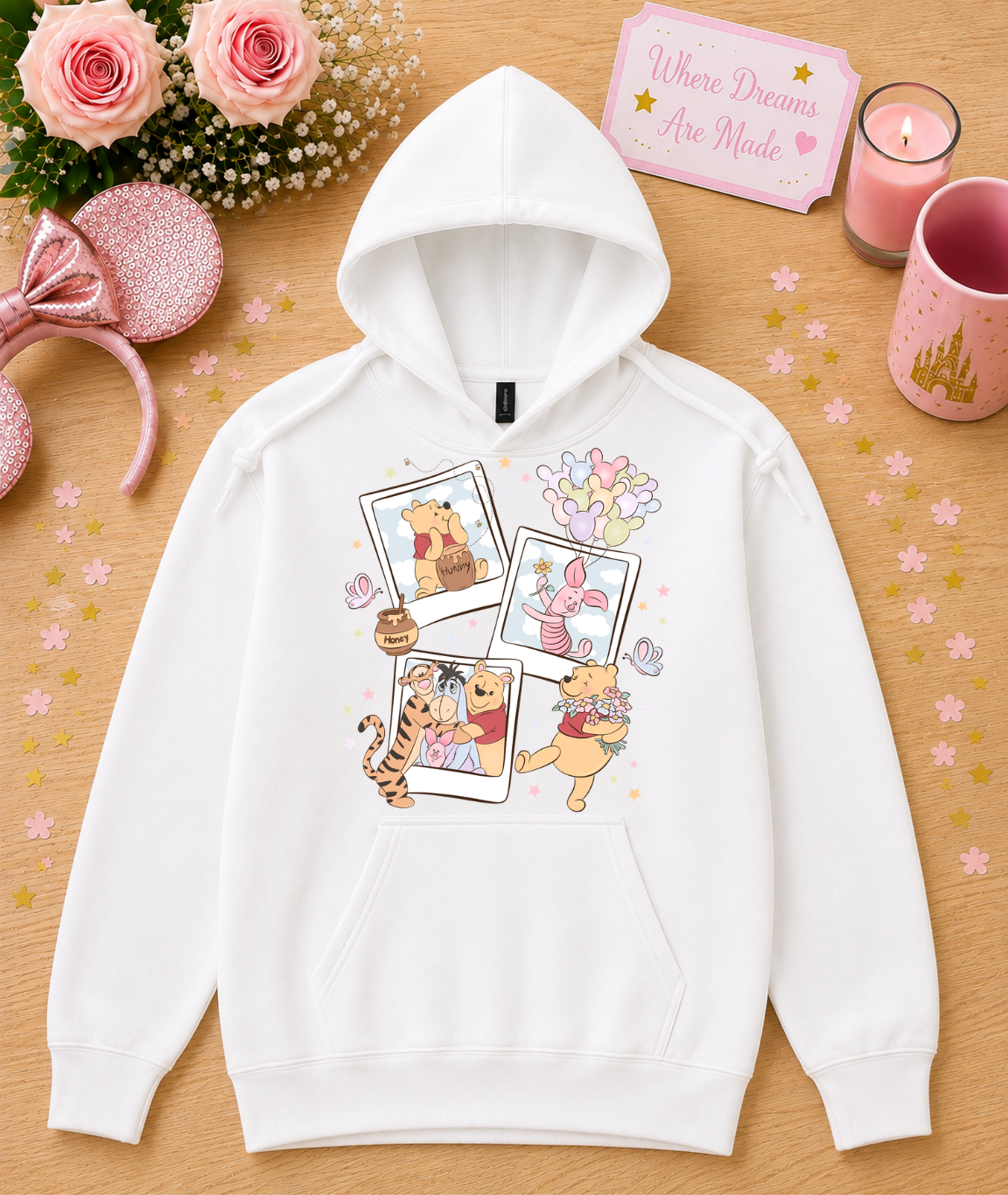 Cute Bear & Woodland Friends Hoodie – Pastel Friendship Hoodie