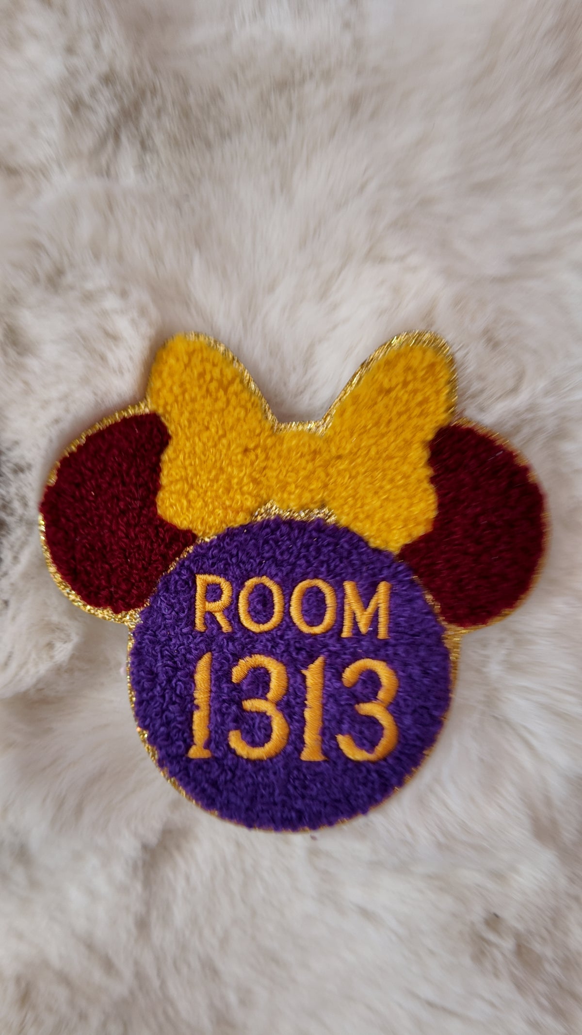 Room 1313 Haunted Hotel Chenille Patch – Tower Inspired Mouse Patch