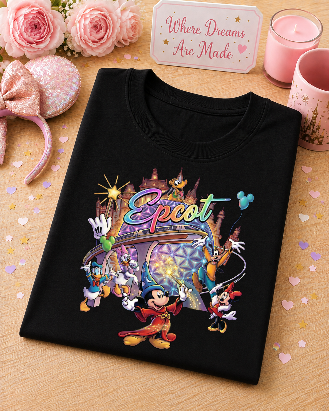 World Showcase T-Shirt – Magical Park Adventure Character Tee