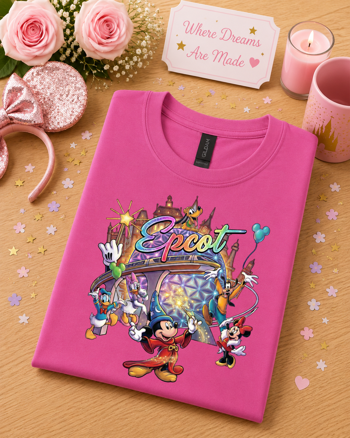 World Showcase T-Shirt – Magical Park Adventure Character Tee