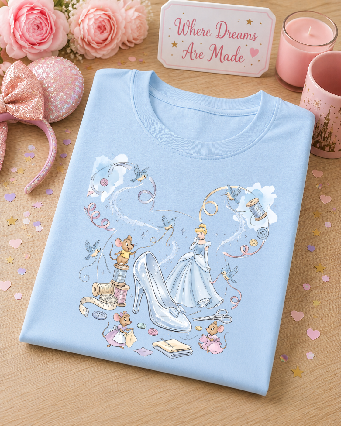 Enchanted Glass Shoe Fairytale T-Shirt