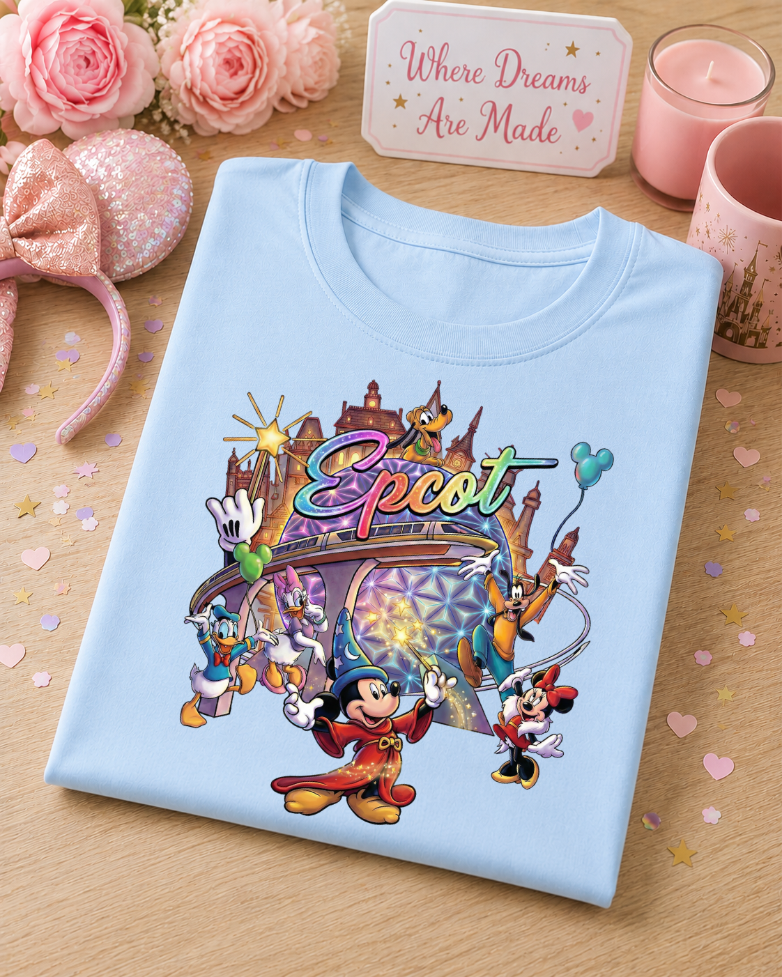 World Showcase T-Shirt – Magical Park Adventure Character Tee