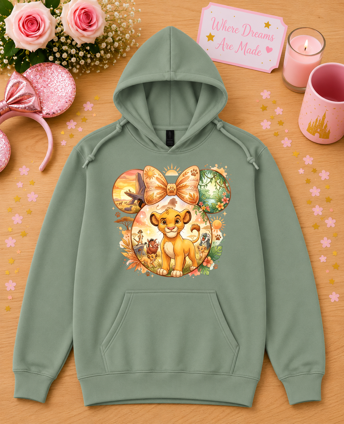 Savannah Lion Cub Hoodie – Safari Adventure Character Hoodie