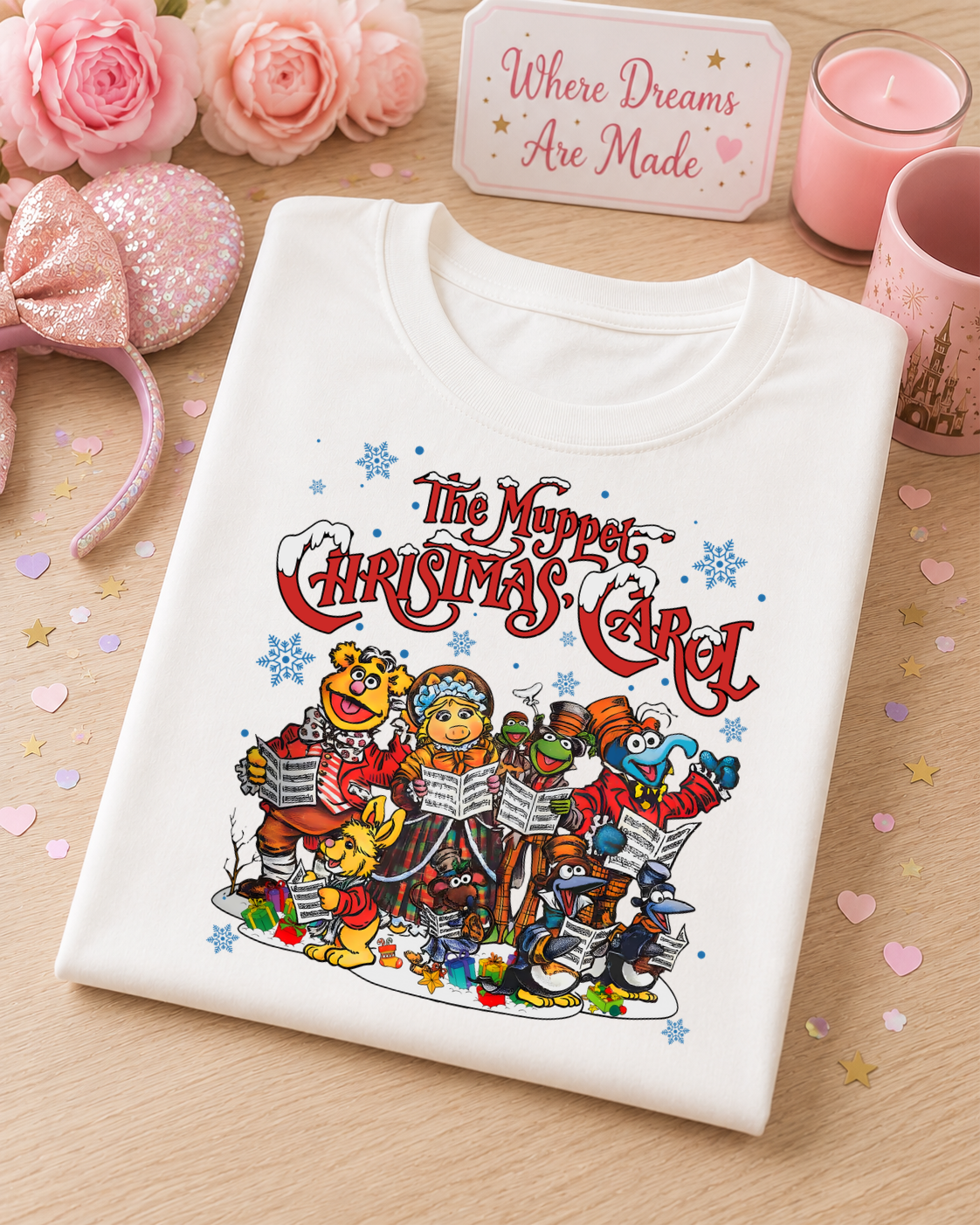 Christmas Carol T-Shirt – Festive Carol Singers Christmas Tee