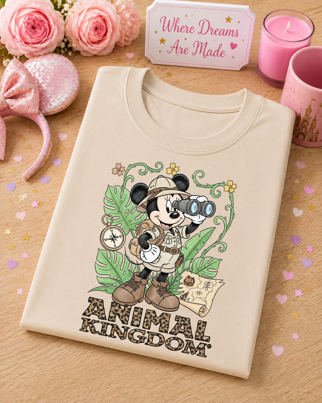 Safari Girl Mouse T Shirt