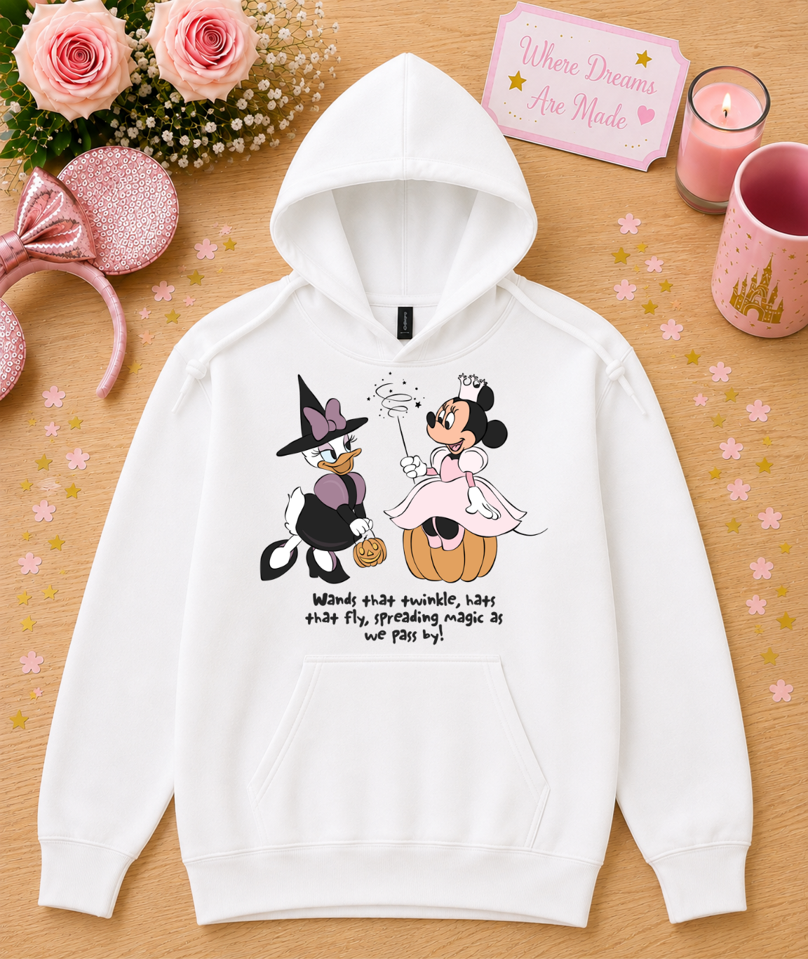 Witchy Besties Halloween Hoodie – Cute Magical Halloween Hoodie