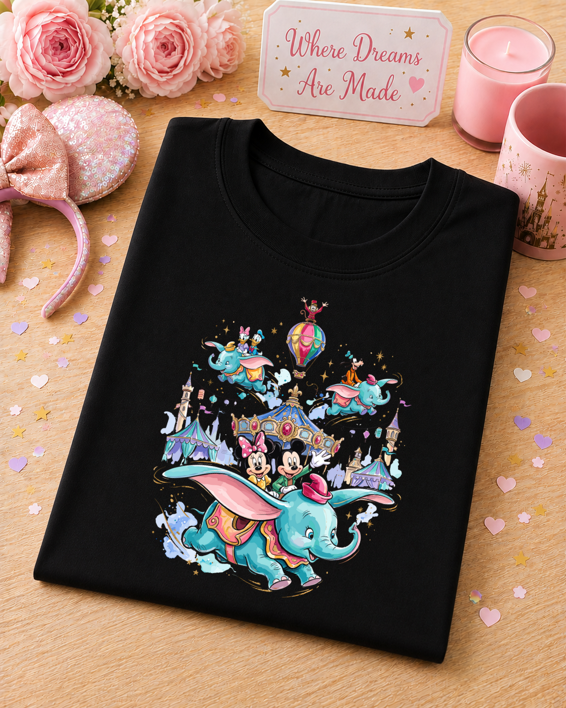 Flying Elephant T Shirt