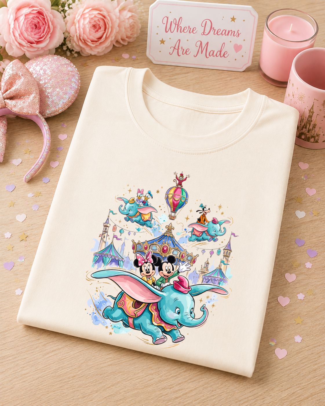 Flying Elephant T Shirt