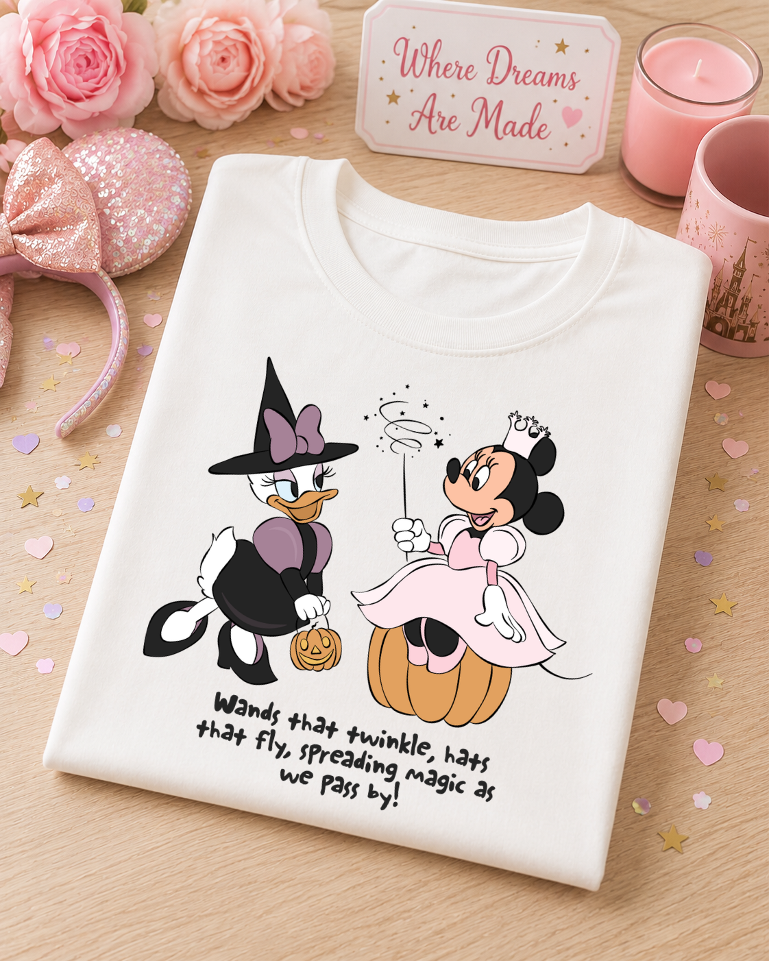 Wands That Twinkle Halloween T-Shirt – Witch & Fairy Magical Tee