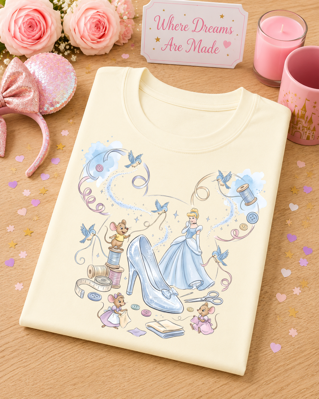 Enchanted Glass Shoe Fairytale T-Shirt