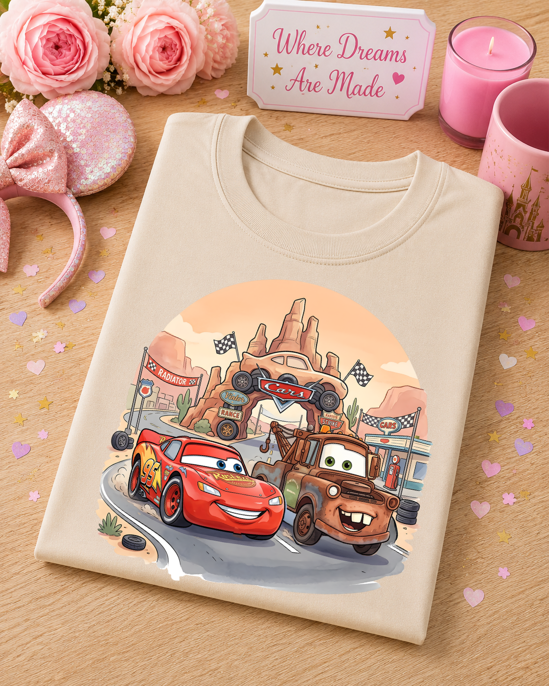 Route 66 Racing T-Shirt – Retro Road Trip Car Tee