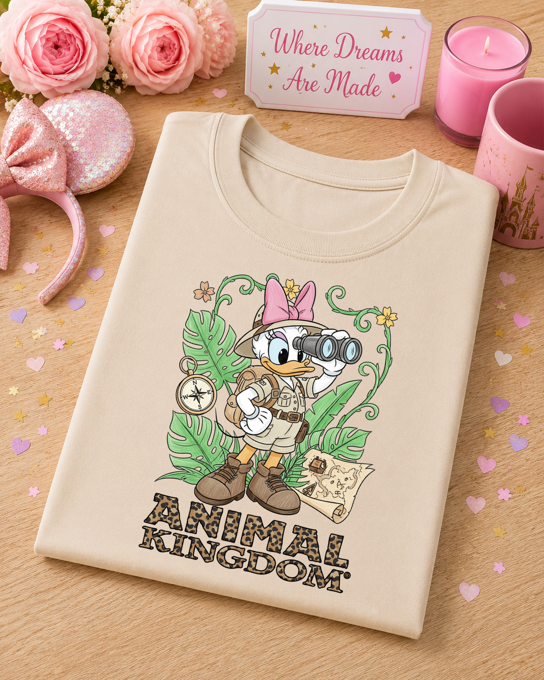 Safari Girl Duck T Shirt