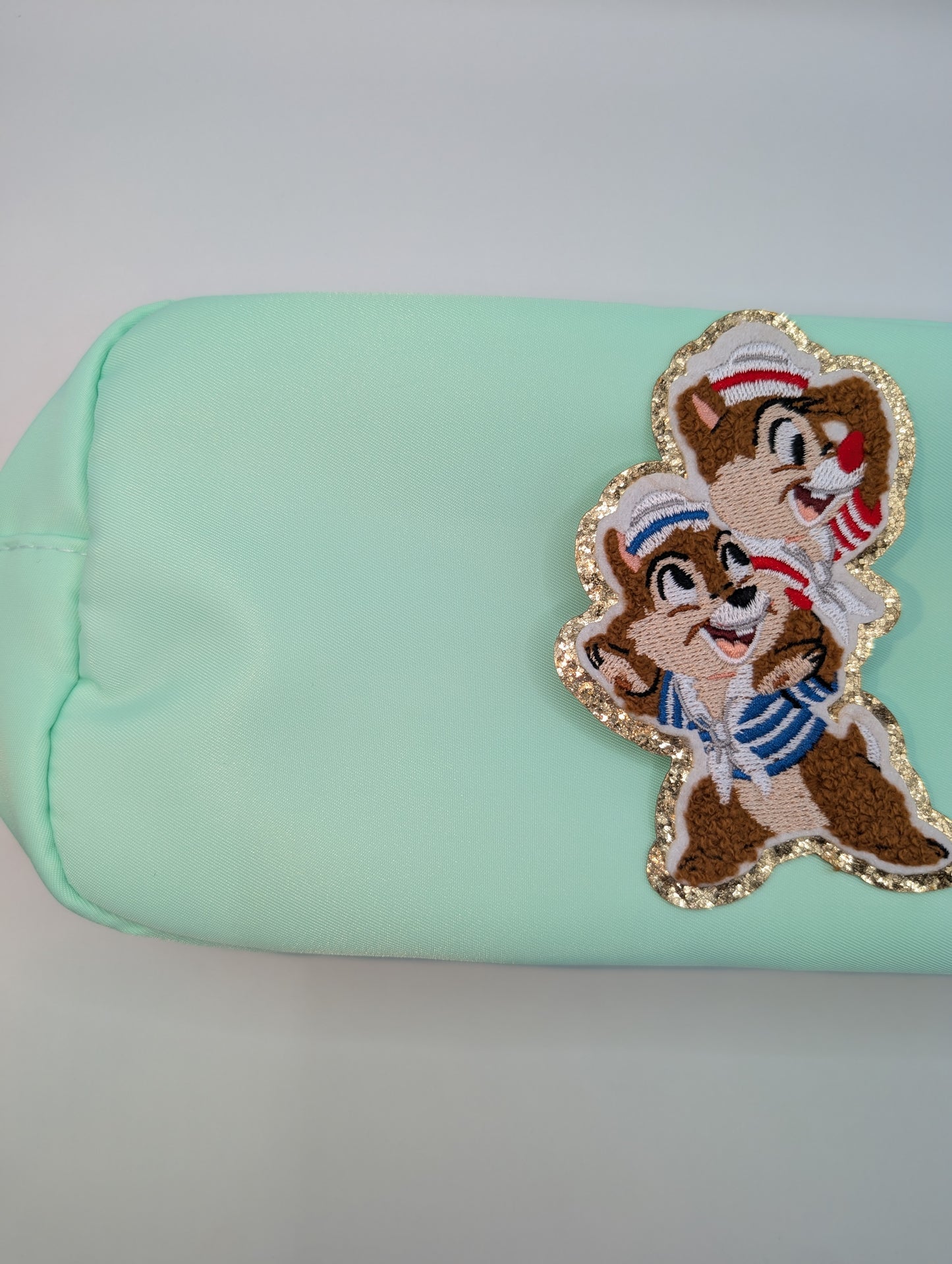 Mint Green Cruise Cosmetic Bag/ Make Up Bag