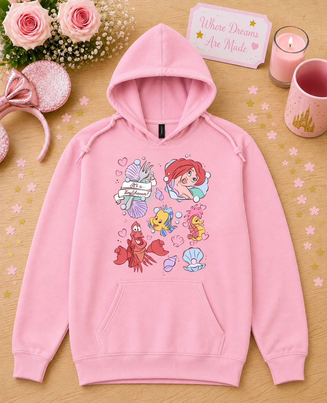 Mermaid & Friends Hoodie – Magical Mermaid & Ocean Friends Hoodie